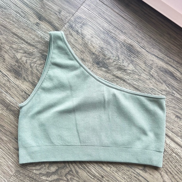 SET Active Ribbed One Shoukder Spprts Bra - Picture 5 of 6